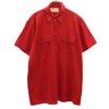 Short Sleeve Work Shirt L Red Men's Used