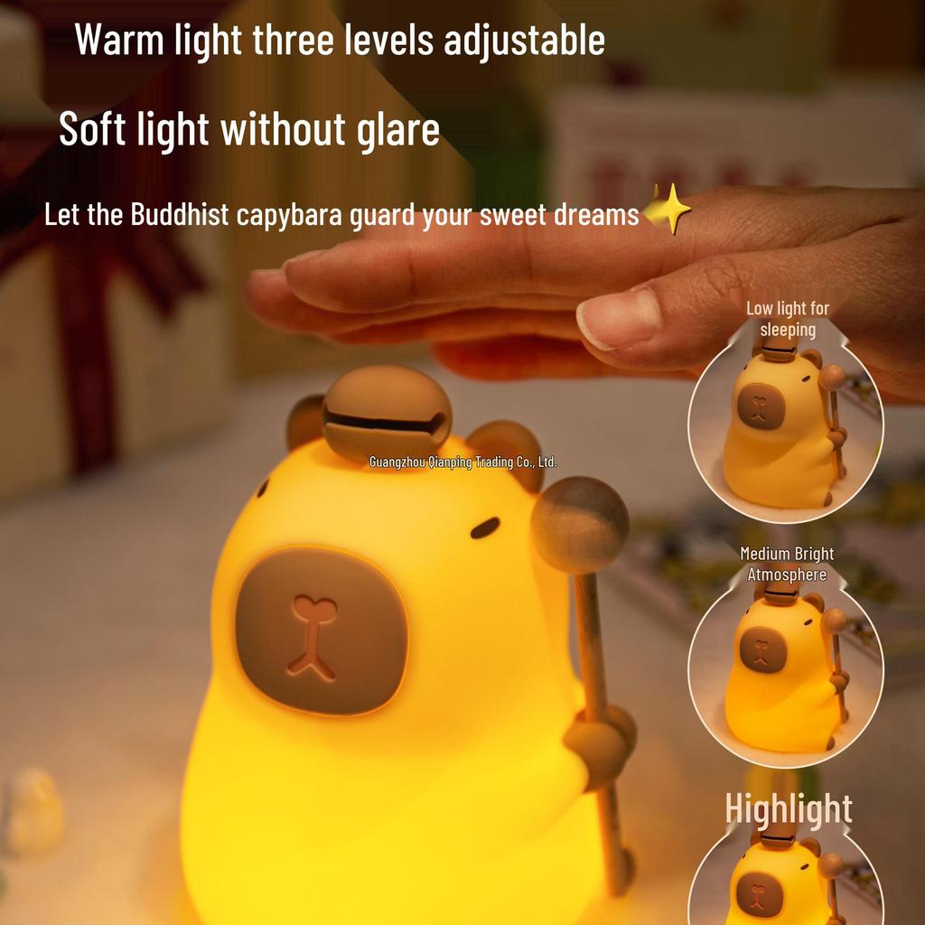 Capybara Night Light: Perfect Birthday Gift or Cute Ornament for Kids & Friends