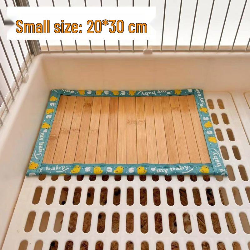 Bite-Resistant Ice Silk Bamboo Mat: Summer Sleeping Bed for Large Dogs and Cats