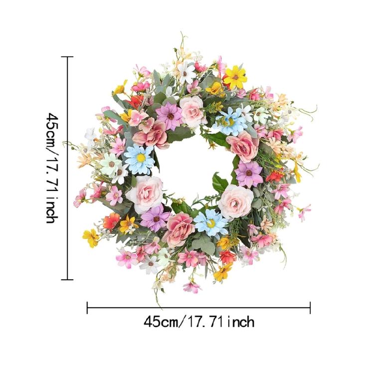 Fascinating Handcrafted Silk Daisy Wreath Adds A Touch Of Natural Charm To Your Space Ideal For Festivals And Gatherings