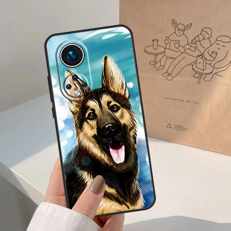 German Shepherd Dog For Honor Magic 8 5 6 7 Pro Case For Honor 400 200 Lite 50 70 90 X8c X8b X9a X9b X9c X9d Win