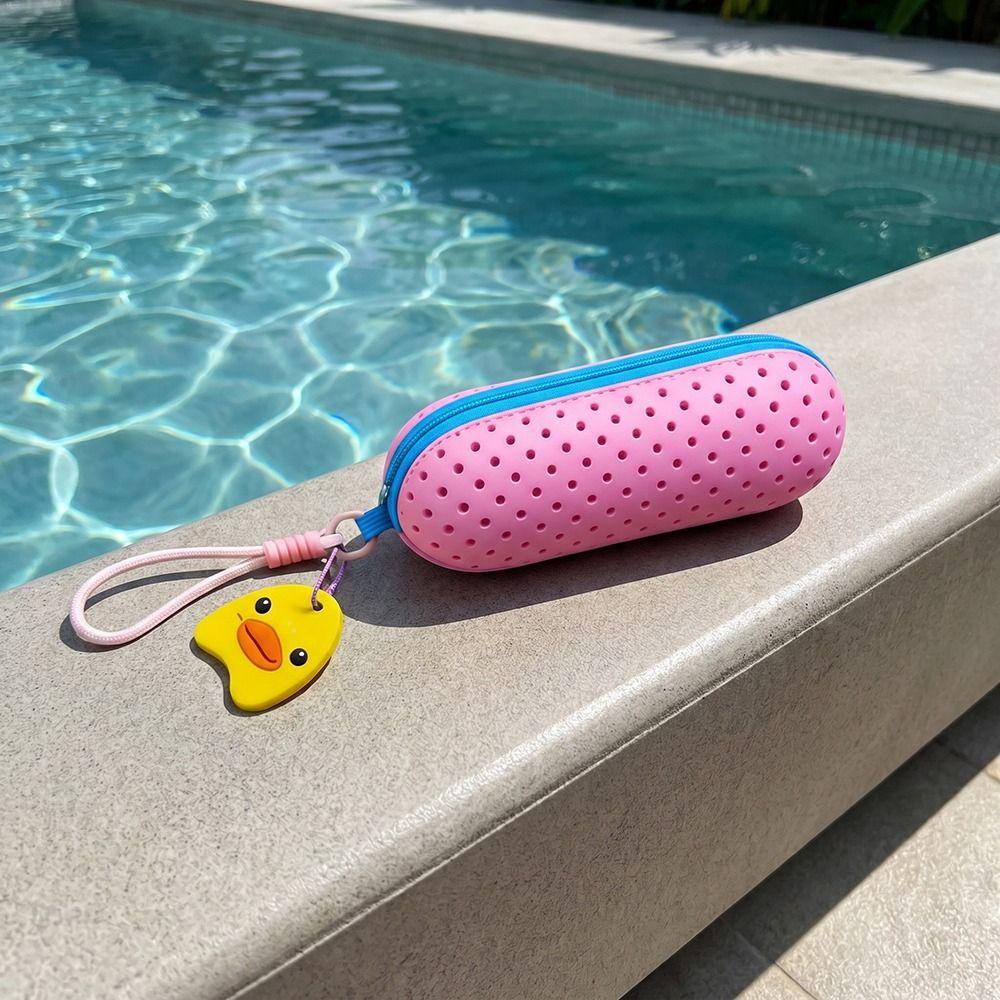 Weiche Hülle Schwimmbrillenetui Atmungsaktives Design Brillenetui Schwimmen im Freien