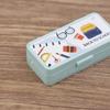 Dollhouse Miniature Stationery Pencil Case School Stationery Box Desk Ornaments Model Toys For Doll House Accessories