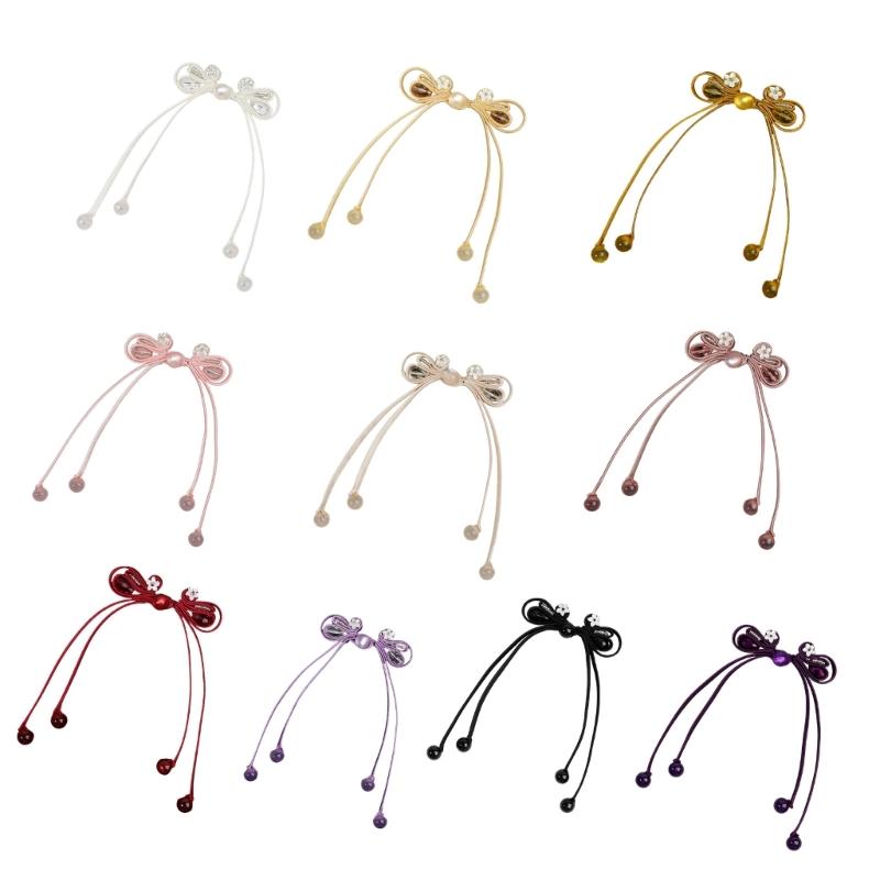 Ornamental Textile Cordwork for Traditional Dressmaking, Chinese Style Fabric Trim with Long Drape Detail for Apparel Use