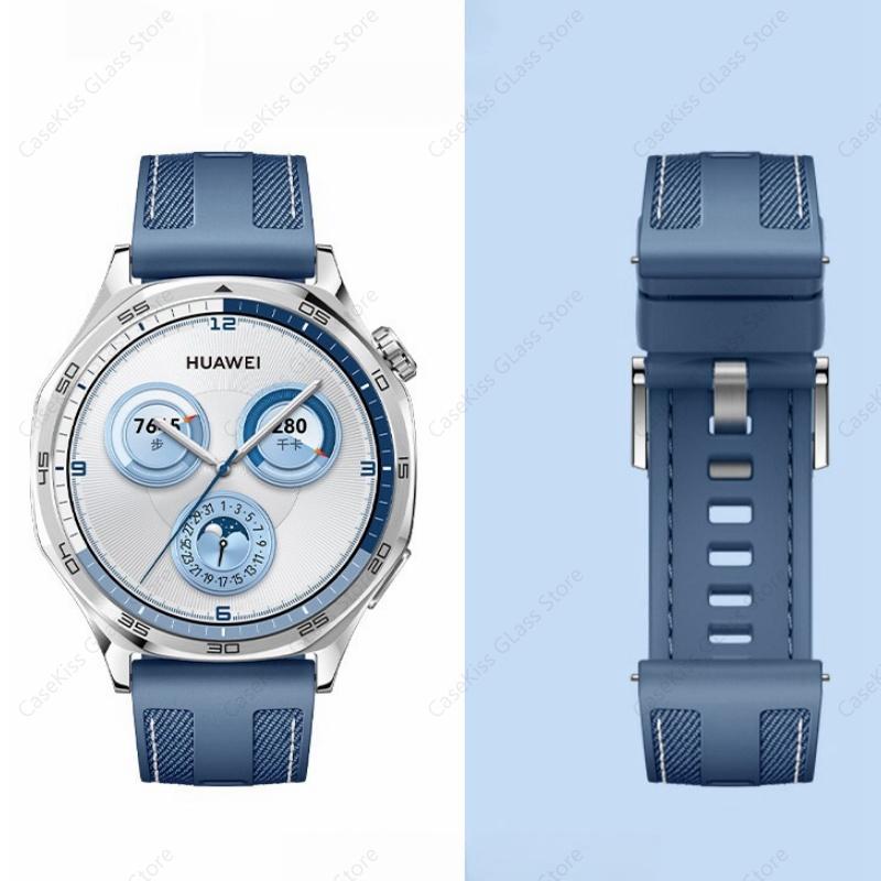22MM Watch Band for Huawei Watch GT5 Pro 46mm Gt4 Soft Silicone Nylon Braid Breathable Strap Skin-friendly Bracelet Belt Correa
