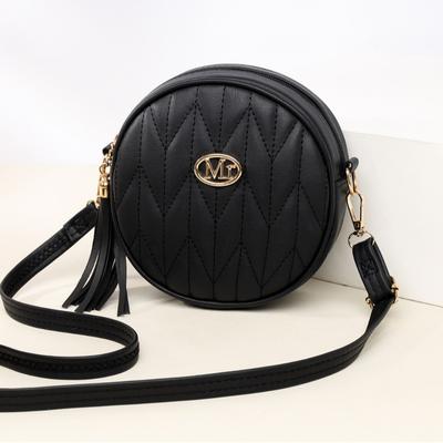 Mini taška Ležérní crossbody taška Malá kulatá taška s výšivkou diamantovou nití Nová módní dámská taška Taška přes rameno