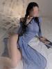 Cute Bunny Girl Cosplay Rabbit Costumes Women New Year Open Bra Crotch Sexy Lingerie Erotic Bandage Bodysuit Plus Uniform