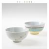 Japanese Retro Style Rice Bowl Large Collection Household Ceramic Dry Rice Bowl Small Soup Bowl Porridge Bowl Small Bowl Tableware