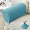 2 Pieces /Set Sofa Armrest Cover Polar Fleece Elastic Couch Armchair Arm Protector Case Stretch Non -Slip Removable Arms Slipcover