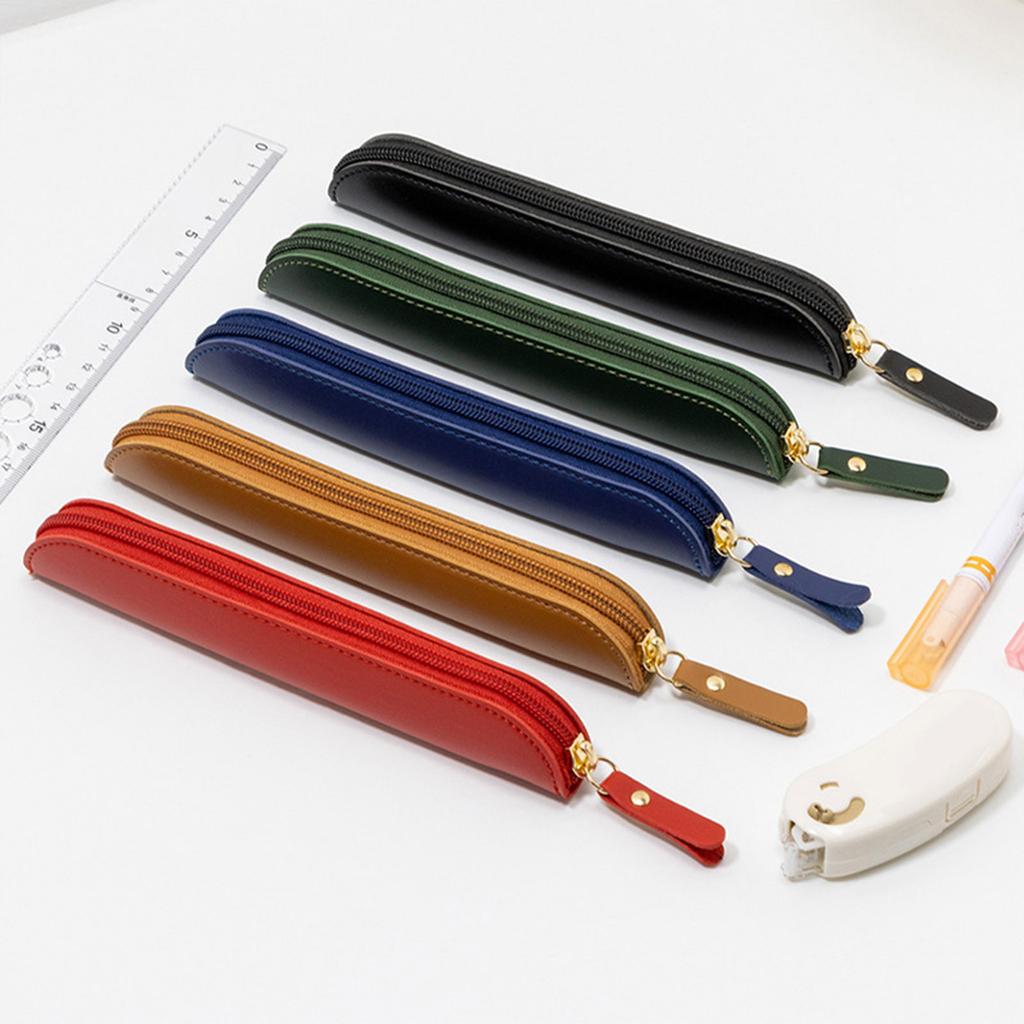 PU Leather Pen Case Holder Sleeve Fountains Pen Pouch Protective Sleeve Cover Ballpoint Pen Packaging Pen Storage Bag