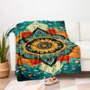 "Bohemian Mandala Wall Art: Vibrant Floral Decor for Your Space"Blanket Flannel Throw Blanket for Sofa, Bed, Travel, Camping, Office, Couch,
