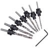 Hex Wrench Tapered Countersink Bit Set Adjustable Collars Wood Pilot Hole Set  Woodworking