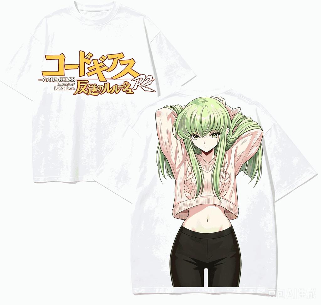 Code Geass Anime Lover T-shirt Harajuku Cotton New Model High Street Fashion Unisex Oversized high quality hot product Couples
