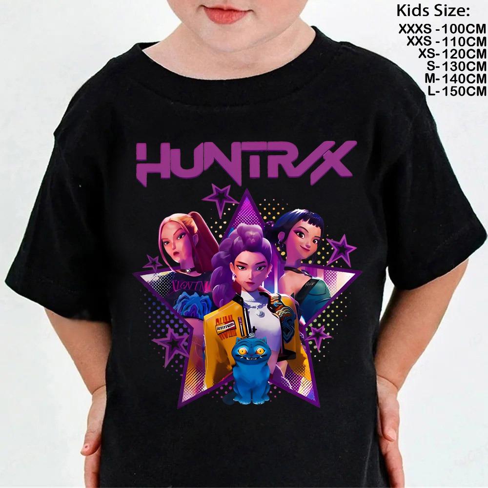 2025 Hot Movie Soft Cotton Baby Girls T Shirt Children's Clothing KPop Demon Hunters Fans Gifts Kids Clothes Tops T-shirt