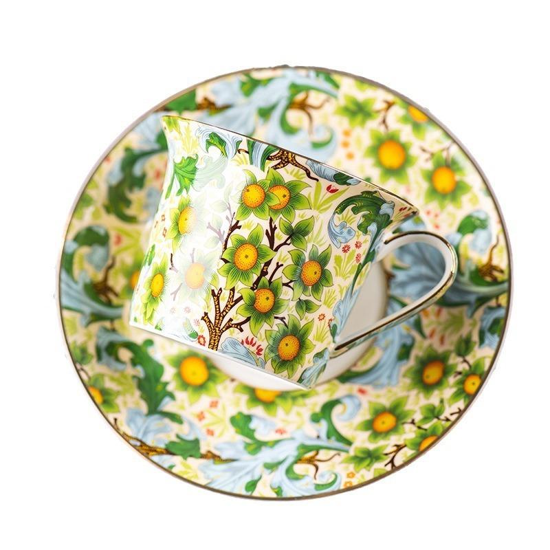 Premium coffee cup ceramic high-value household afternoon tea set cup and saucer set exquisite mug gift box