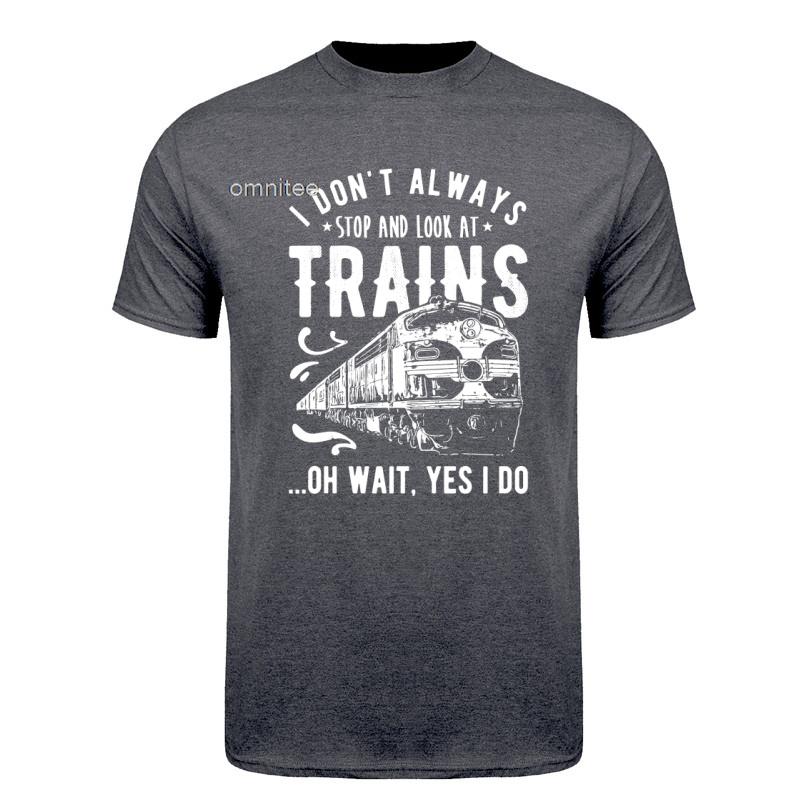 Train Driver T Shirt Tee Tops Round Neck Shortsleeve Fashion Trainspotting Locomotive Tshirt Clothing Casual Tshirts Hj122