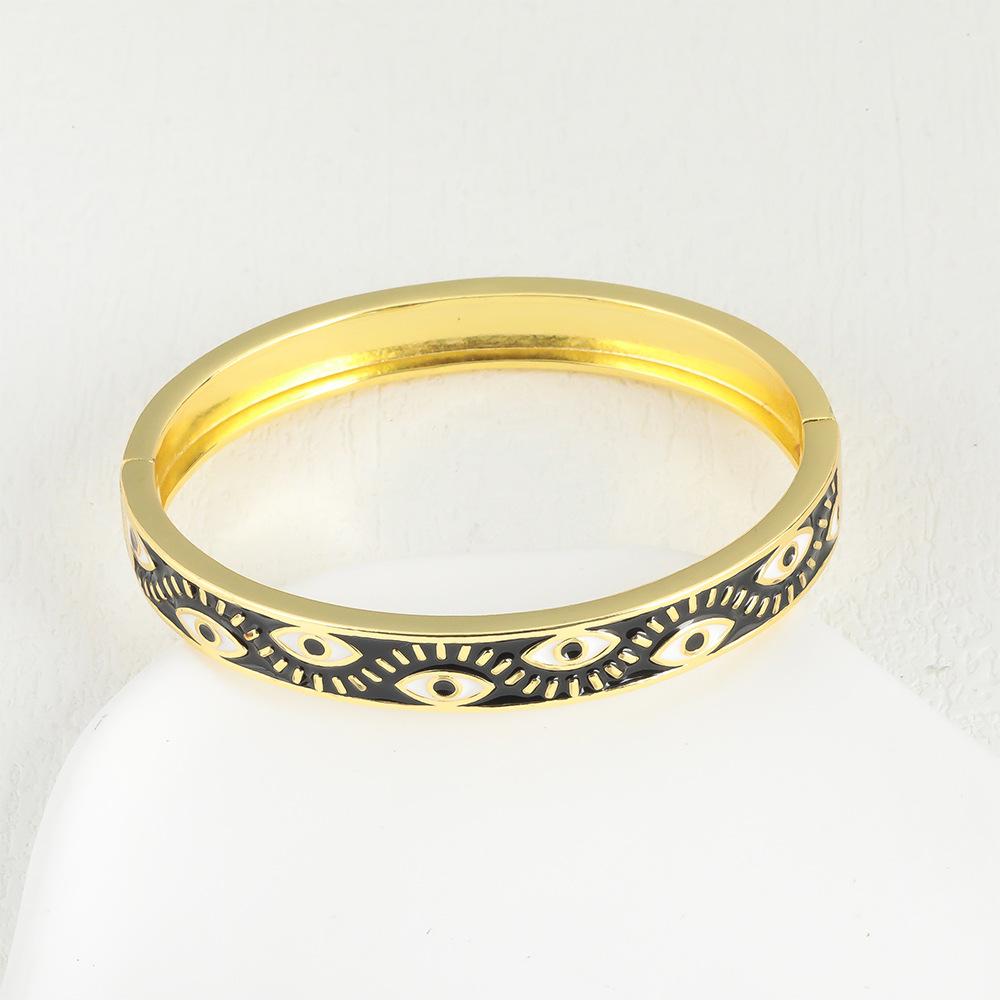 Simple Hip-hop Jewelry Dripping Oil Devil's Eye Exaggerated Bracelet