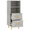 Sideboard Concrete Grey 34.5x34x90 cm Engineered Wood