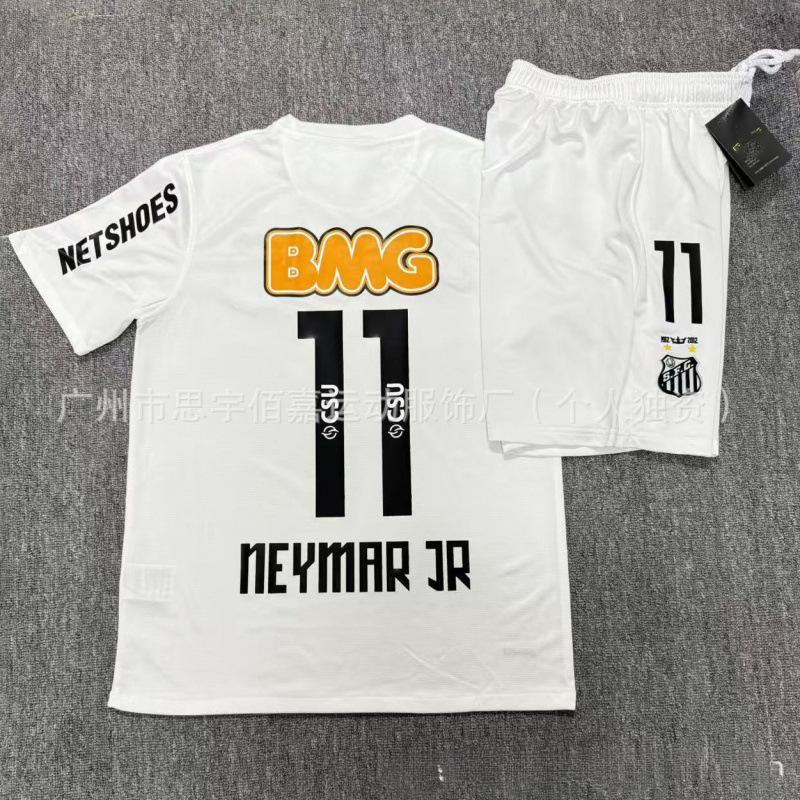 Vintage Jersey Set Santos No. 11 Neymar Commemorative Edition Emperor M Lisbon No. 28 Vintage Football