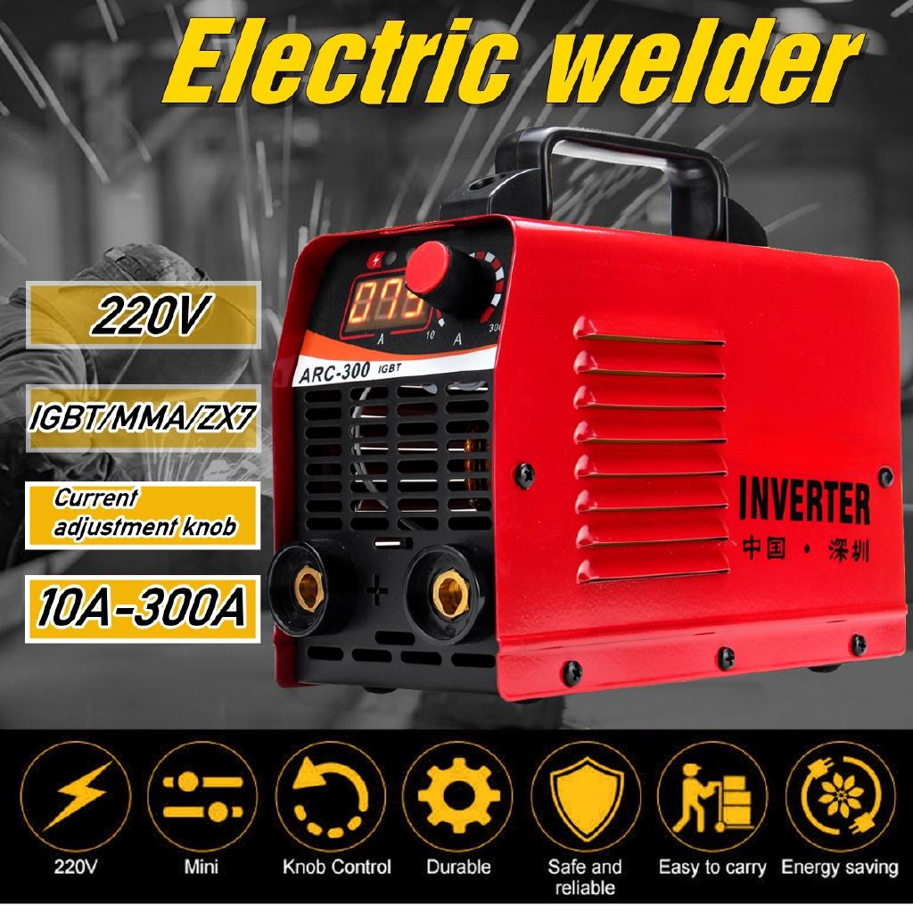 220V LCD Elektrischer IGBT Inverter ARC-300 MMA ARC ZX7 Tragbares Schweißgerät Lichtbogenschweißer (Zufällige Farbe)