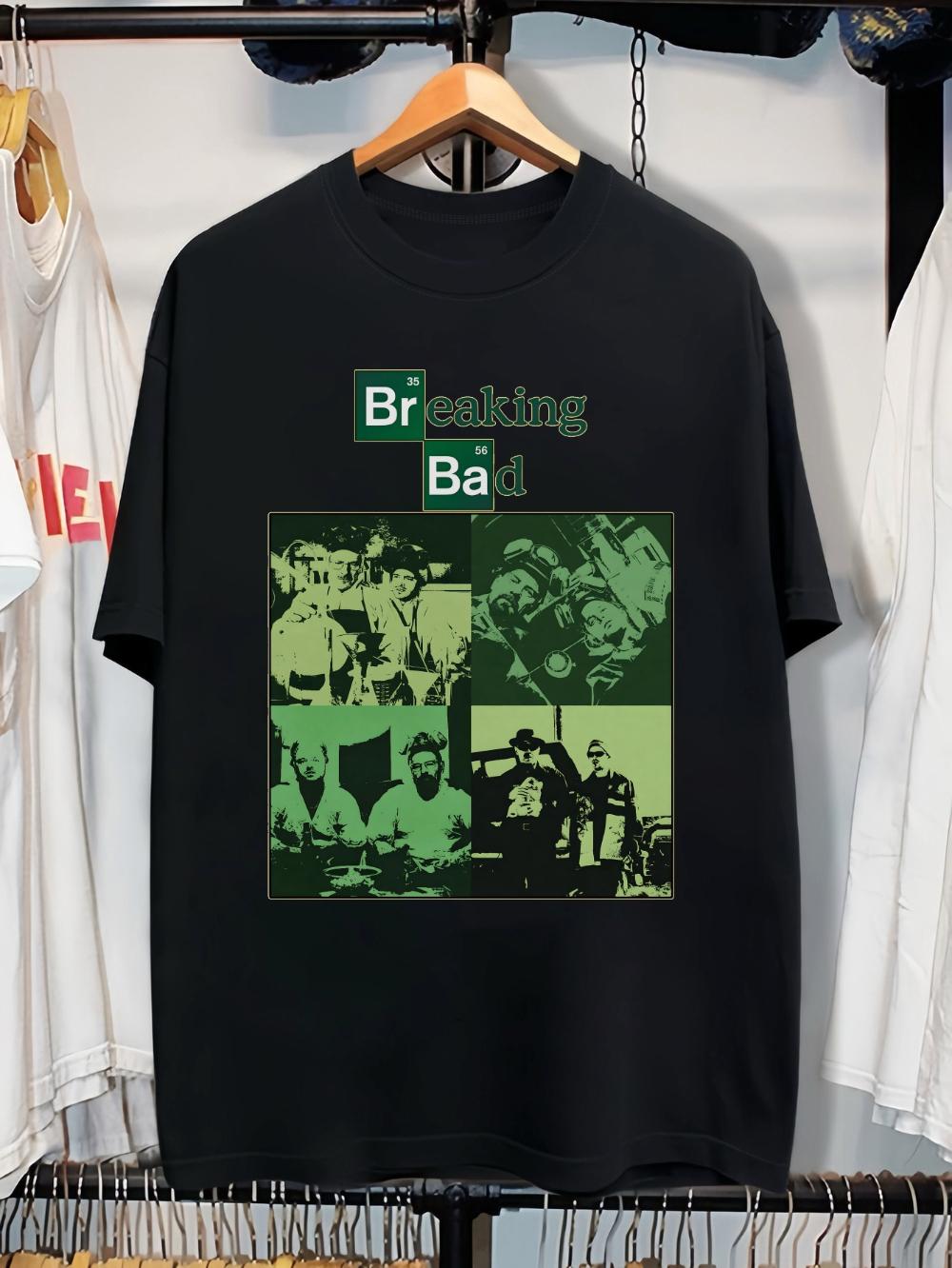 

Мужская футболка с графическим принтом Смелый дизайн по сериалу BREAKING BAD Легкая дышащая хлопковая футболка для фанатов Футболка Мужчины Женщины Всесезонная S