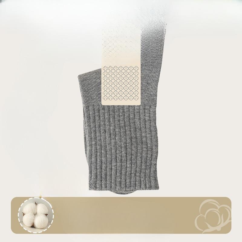 Female Spring and Autumn Leisure Pure Cotton Anti Pilling Sweat Absorbing Boneless Sports Tube Socks