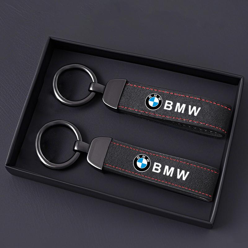 Suede Car Keychain Vintage Zinc Alloy Key Ring For BMW Performance F30 F10 E90 F20 E46 E60 E70 E39 E36 E87 X7 E92 E91 Sticker cyhk37