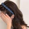 Pleated Hairband U Shape High Cranium Headband Elegant Hair Comb  for Women Girls