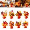 Autumn Pumpkin Sturdy Table Centerpiece Thanksgiving Artificial for Mantel, Fireplace, Desk,