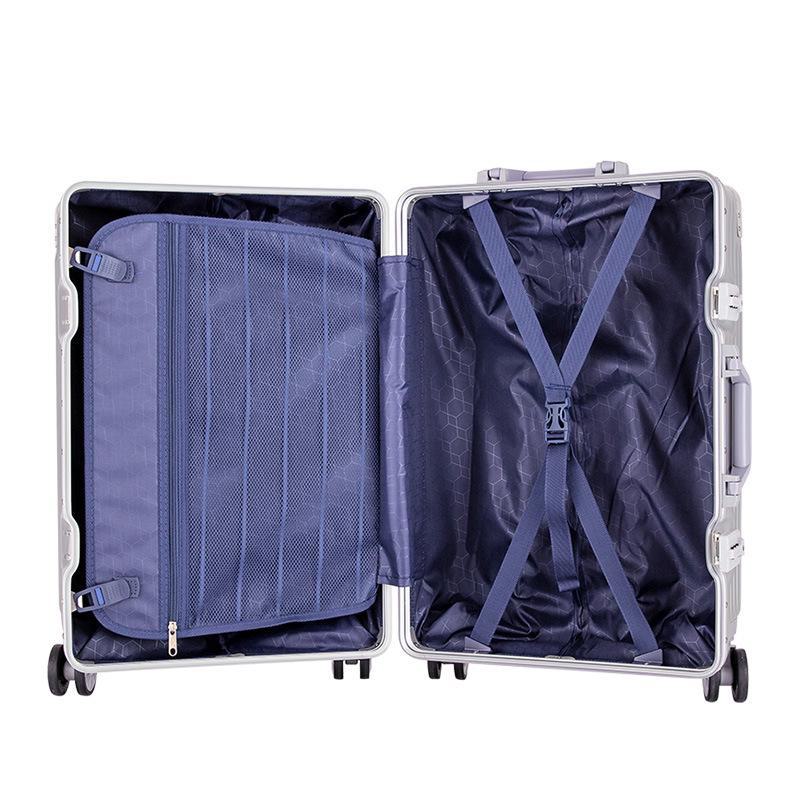 Yongsheng 20" Aluminum Frame Anti-Fall Suitcase with Universal Wheels - Stylish and Durable for Women and Students