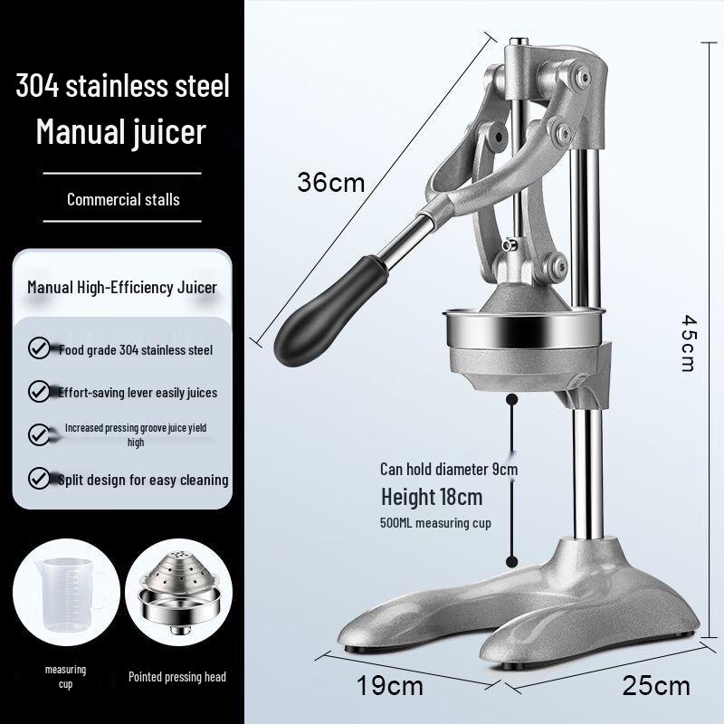 ChuyiQi Stainless Steel Manual Citrus Juicer