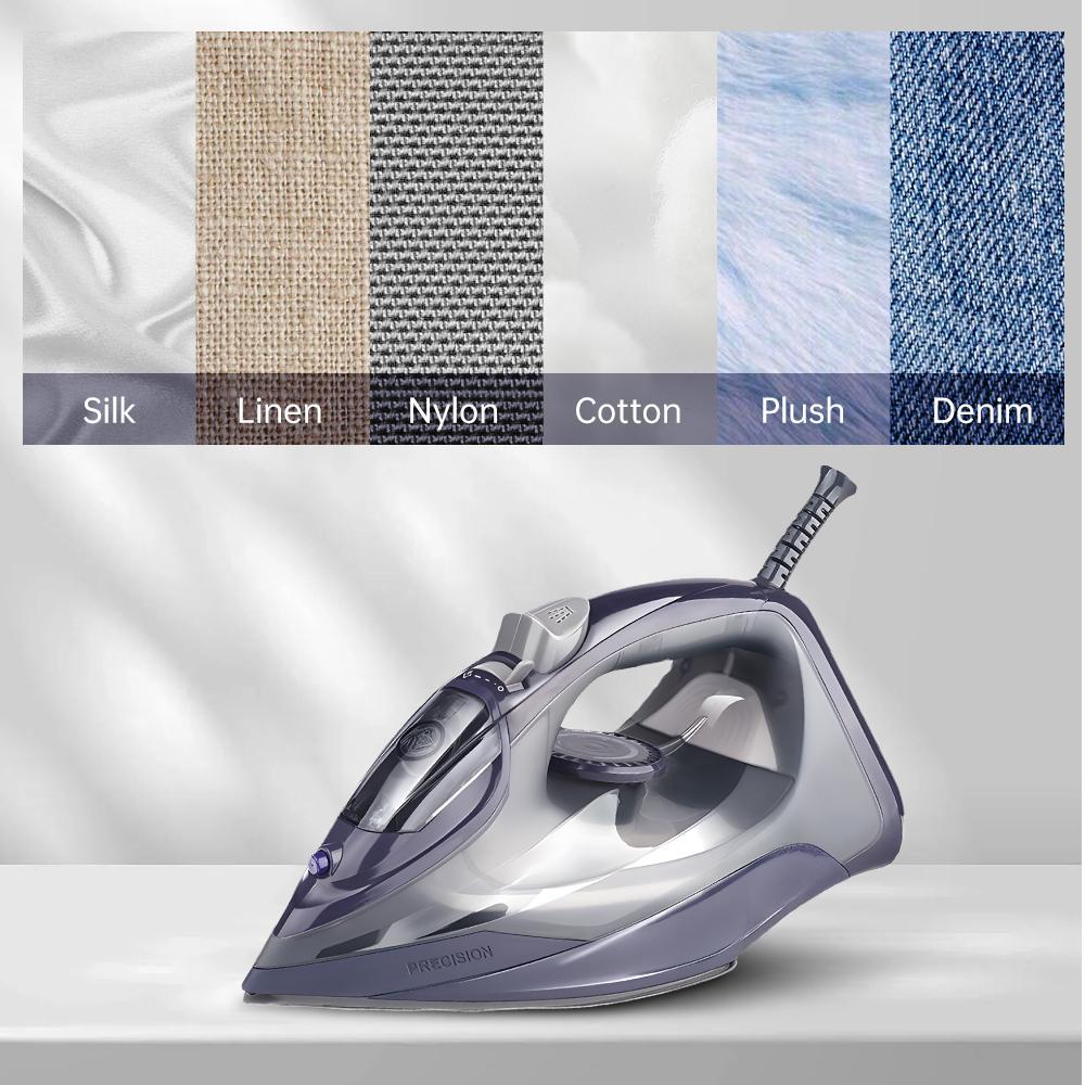 SOKANY Steam Iron for Clothes with Precision Thermostat Dial 2600W Portable Flat Iron with