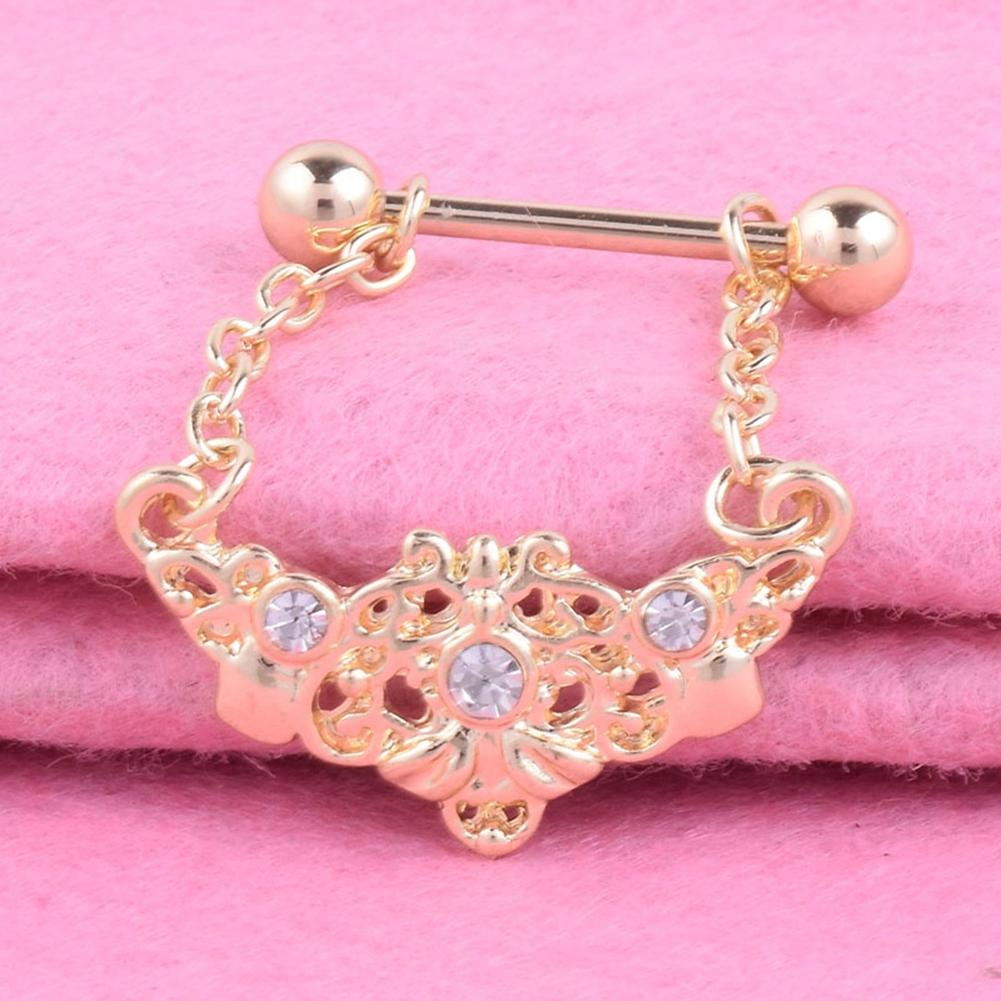 Surgical Steel Body Piercing Jewelry Nipple Ring for Women Girls
