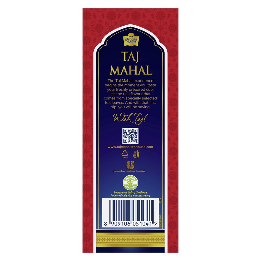 Taj Mahal Deccan Rose Tea 500 G Pack Premium Flavoured Rose And Cardamom Chai Blend For Rich Aroma And Luxurious Taste