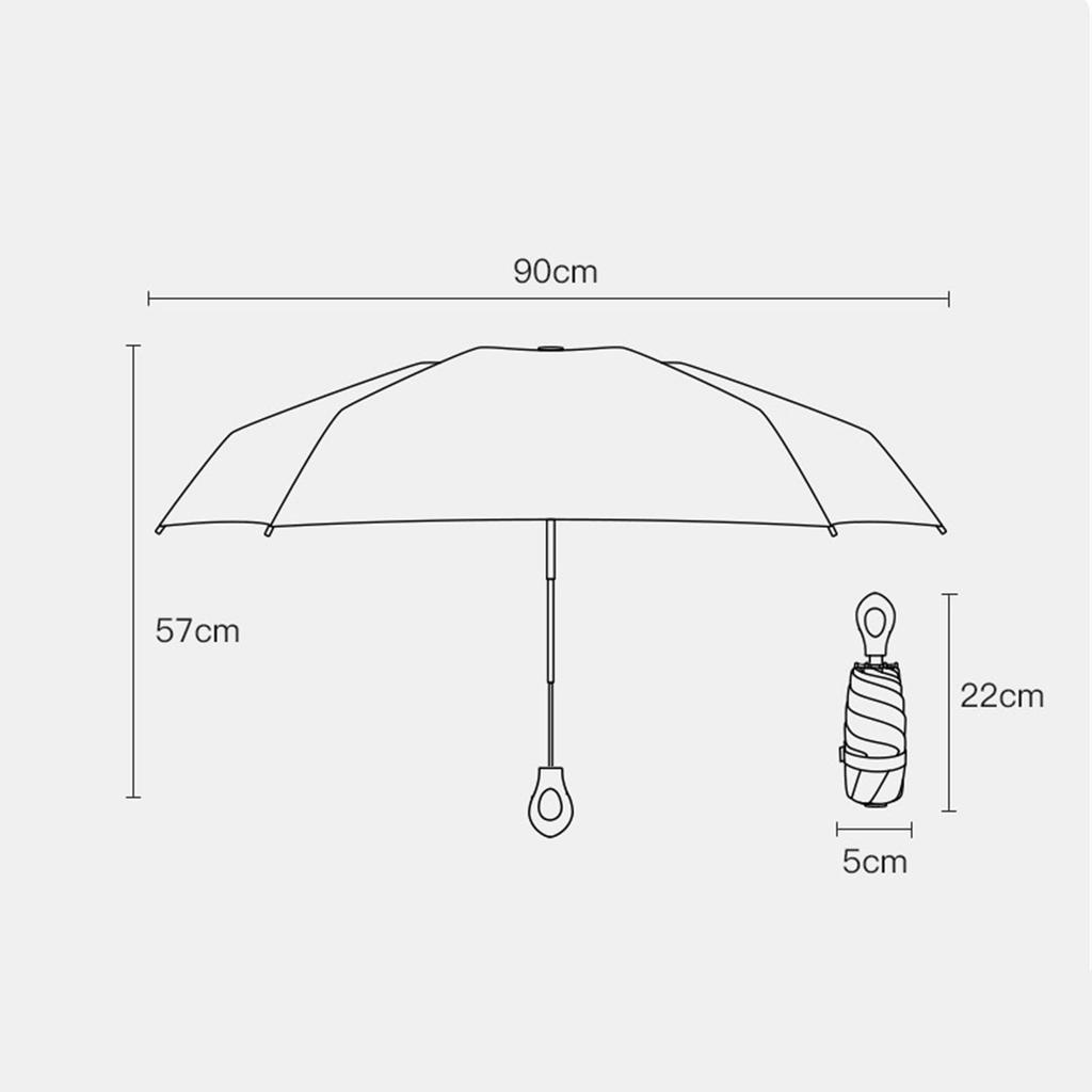 Lightweight Mini Folding Rain Umbrella Portable Travel Size Sun Umbrella for Outdoor Use UV Protections