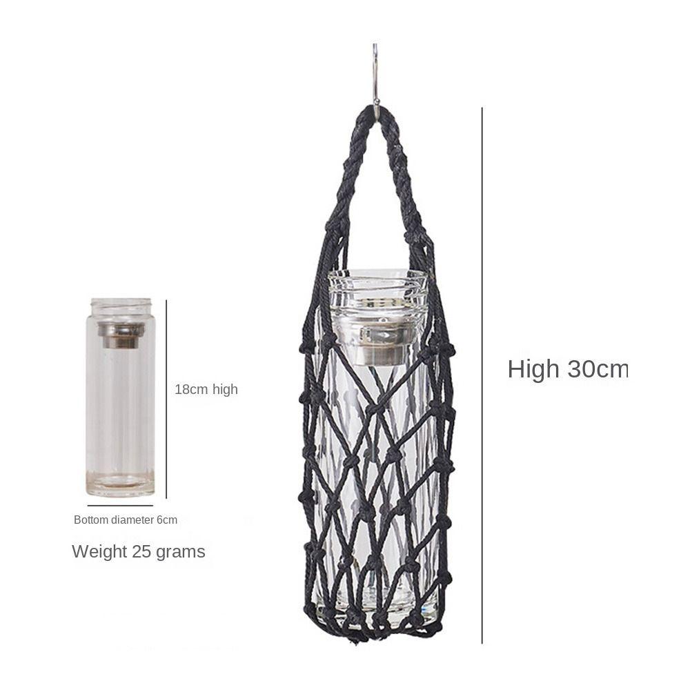 Hand Woven Water Cup Mesh Bag Manual Can Be Suspended Cup Sleeve Multiple Colors Cotton Rope Cup Accessories