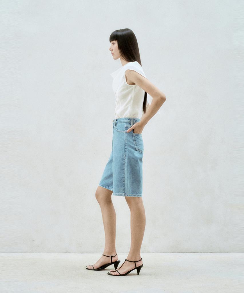 RE RHEE Bermuda Shorts Washed Blue
