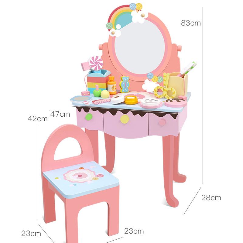 Rainbow Princess Makeup Table & Playset for Girls