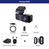 E-ACE Mini Dashcam 4K Car DVR 3.2 IPS Screen Support GPS Speed Display APP WIFI Control 2.5K Rear View Camera 2025 New