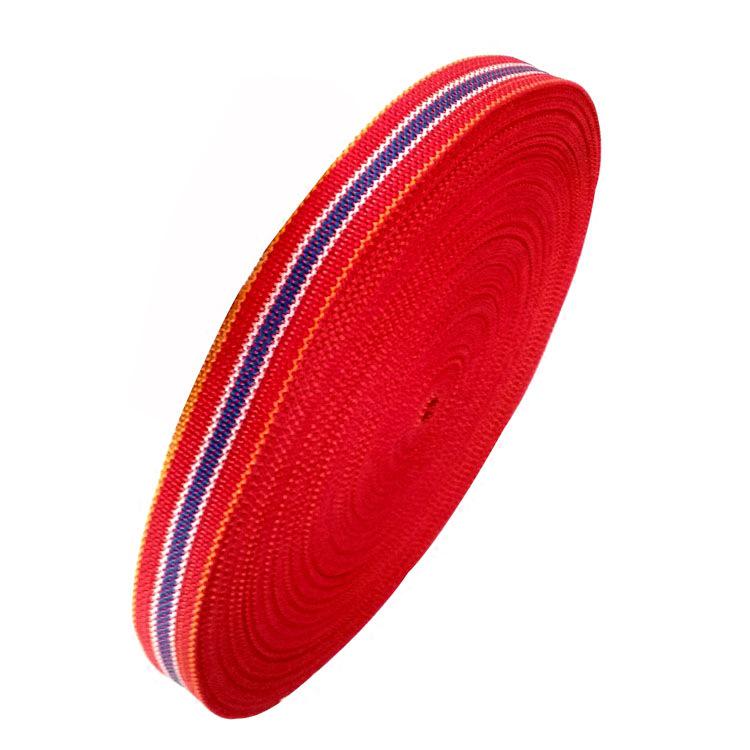 Zesílený polypropylenový popruh pro zajištění nákladu s vázacími lany a popruhovinou