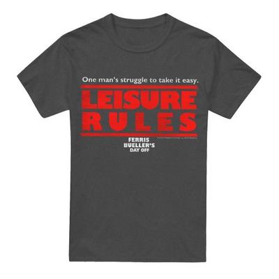 Ferris Bueller's Day Off Unisex Adult Leisure Rules T-Shirt