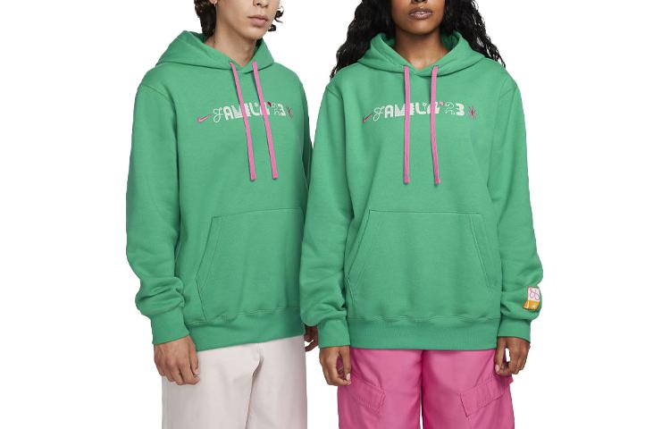 Nike Sweatshirts Unisex Green Hooded Moderate Regular FQ7321-324 XL