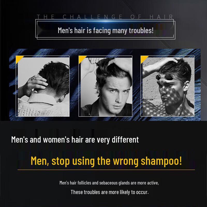 Schwarzkopf Men's Peppermint Vitality Shampoo