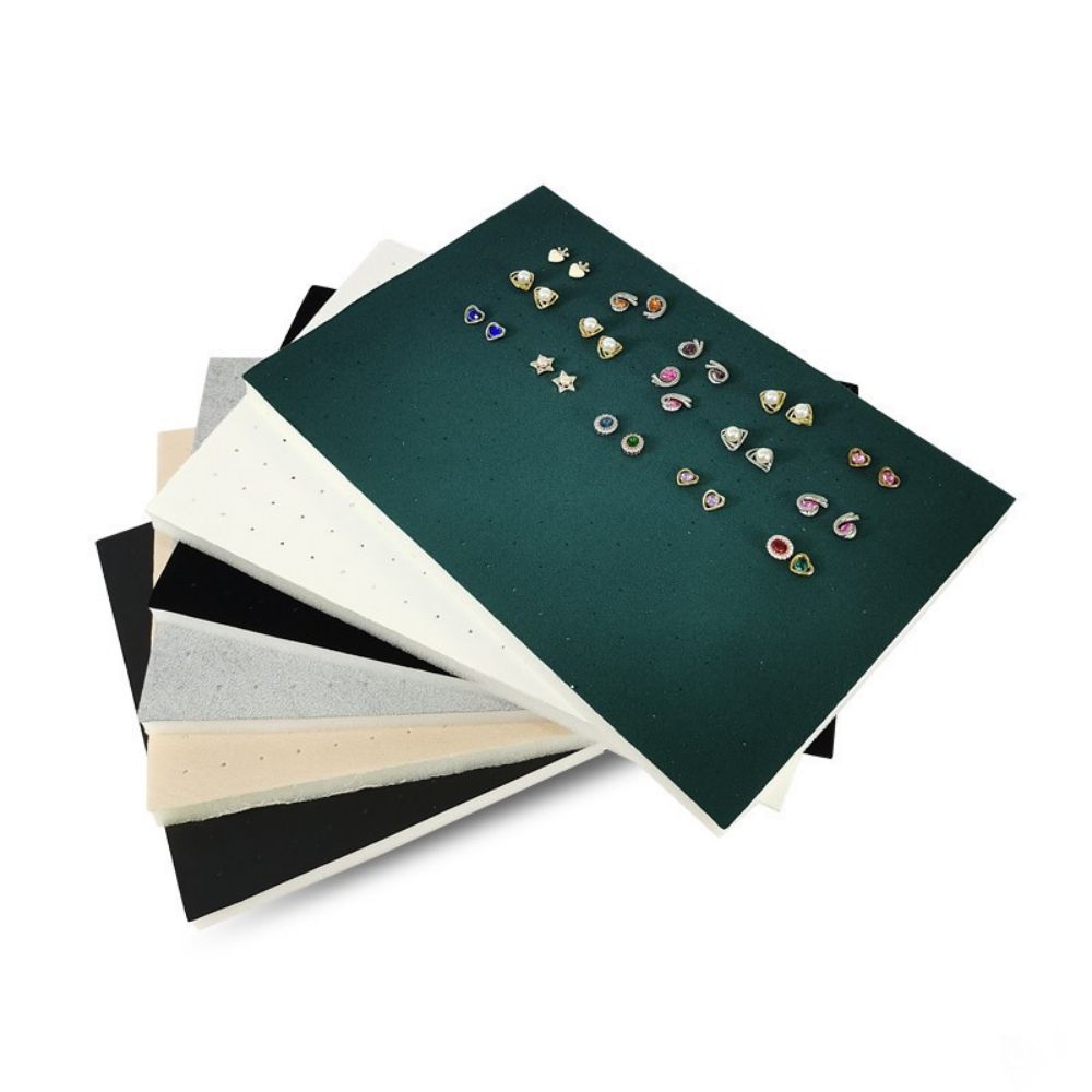 Foam Padding Jewelry Display Tray Velvet/PU Surface Jewelry Showcase Pad Retail Showcase