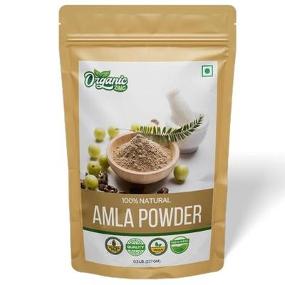 Organiczny Proszek Amla Zing, Agrest Indyjski do Picia, Jedzenia/Phyllanthus emblica inn/Produkt Indii - 227g Opakowanie z możliwością ponownego zamknięcia (Pakiet 1)