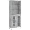 Highboard Concrete Grey 69.5 x 34 x 180 cm Particleboard