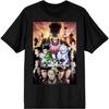 Hunter X Hunter Anime Cartoon Character Group Men's Black Graphic Tee