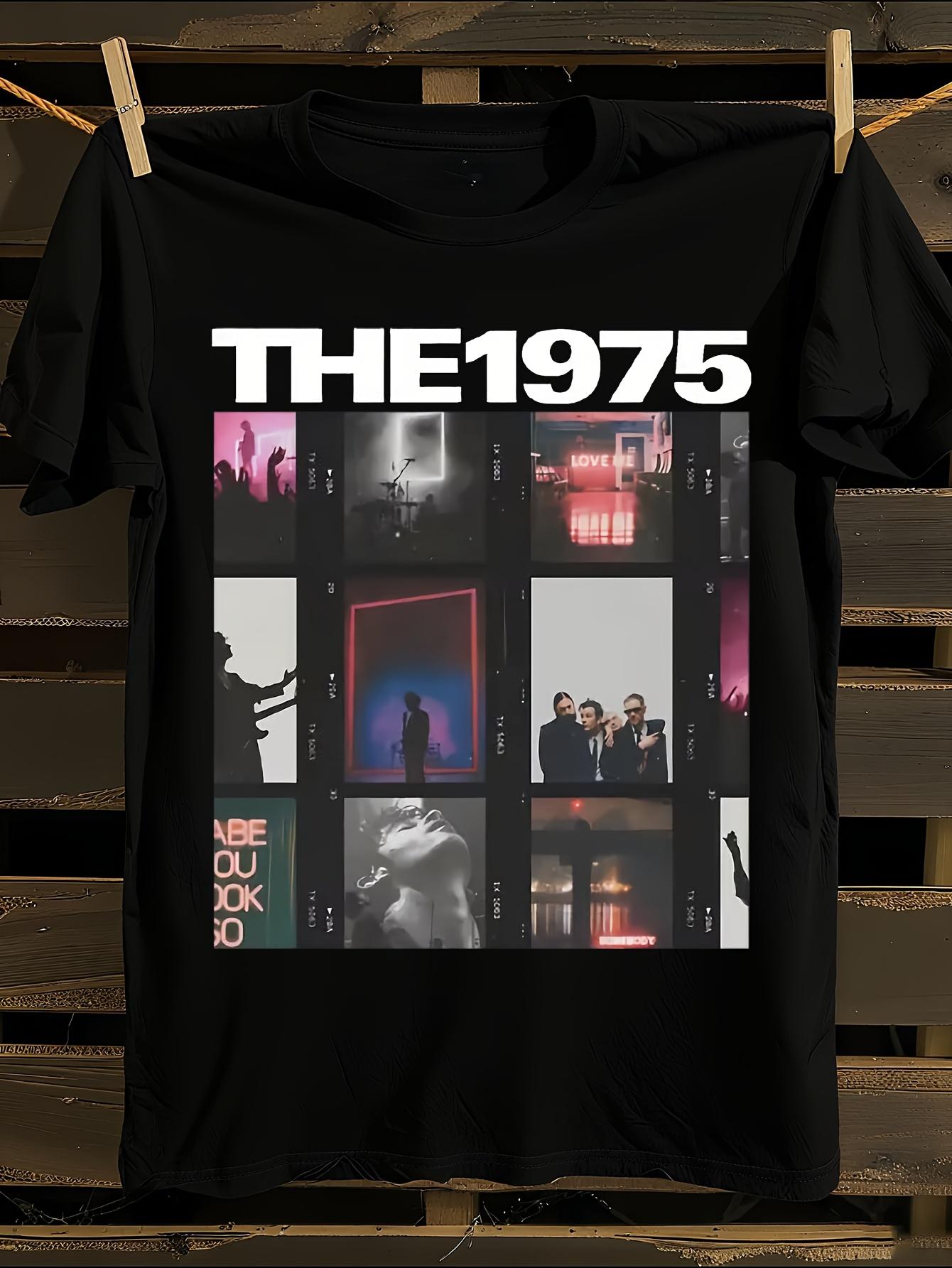 The 1975 Band Logo and Song Titles T-shirt L