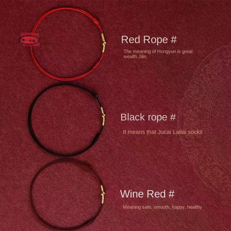 Fashion Handmade Bracelet Red Rope Lucky Bangle Women Men Lovers' Best Friends Lucky Bracelet Anklet Size Adjust