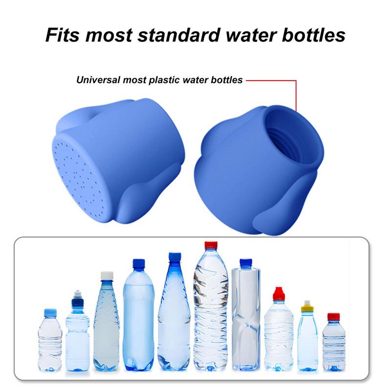 Portable Water Bottle Shower Cap Universal Pet Shower Head Spray Dog Shower Attachment  Silicone Water Sprayer Accessory For Dog